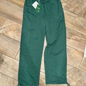 Green Wide Leg Drawstring Pants - Halara Tag